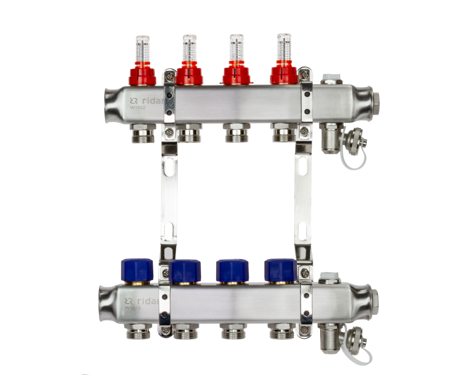 Коллекторные группы с расходомерами для теплого пола SSM-RF Ридан
