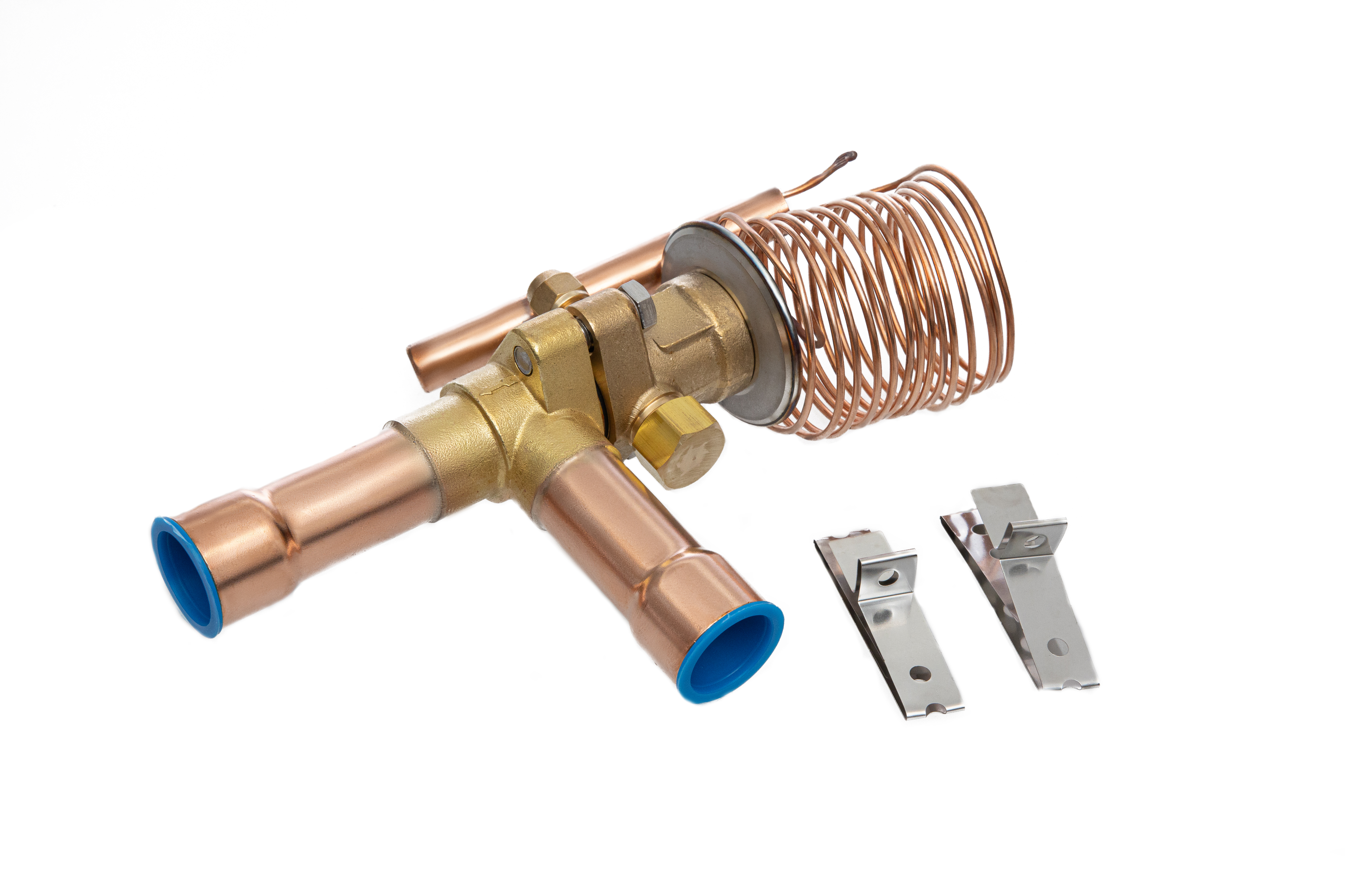 Ридан 069B1211R — Клапан терморегулирующий TE55-11, R404A, T кипения -40...10 ℃, угловой, присоединительные патрубки 1&quot;1/8