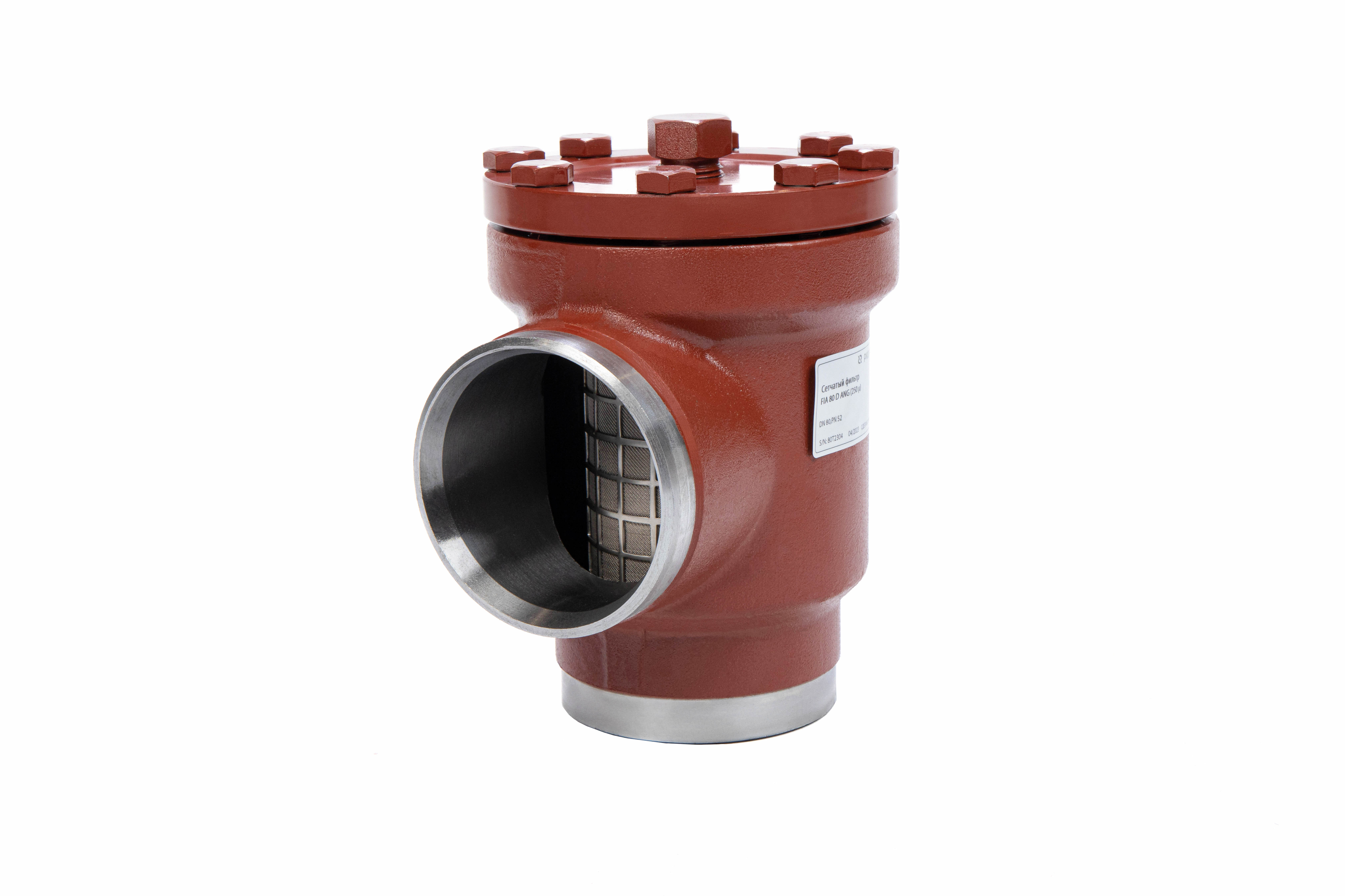 Ридан 148C0250R — Угловой сетчатый фильтр FIA, тип присоединения — 250 D (6&quot;), DN 250, PN 40, c фильтрующей сеткой 250 мкм