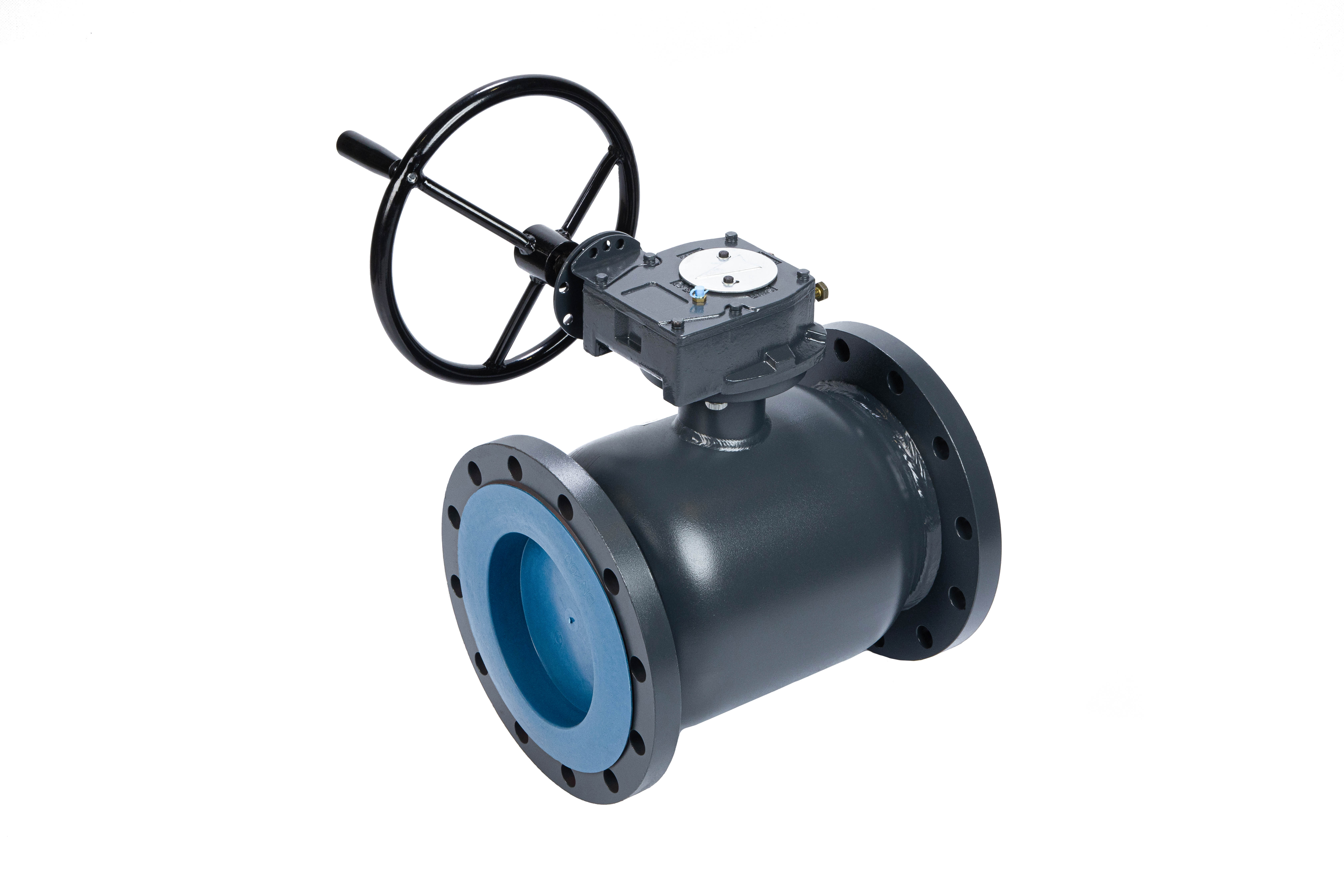 Ридан RJIP Premium 065N0376GR — Кран шаровой FF DN400 PN25 WG (фланцевый, с редуктором, стандартный проход)