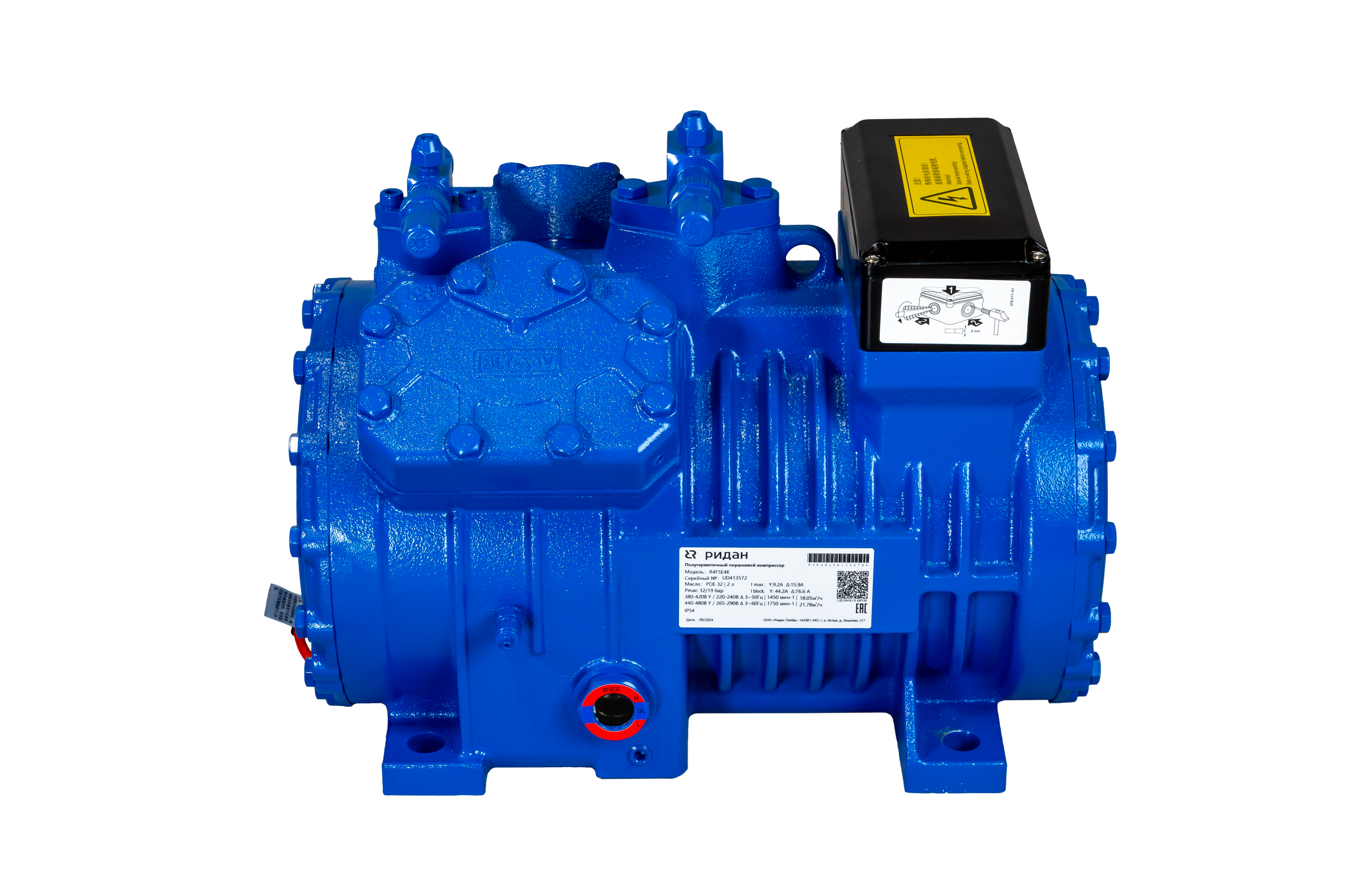 Ридан 171R2411 — Полугерметичный поршневой компрессор R4F5E4K