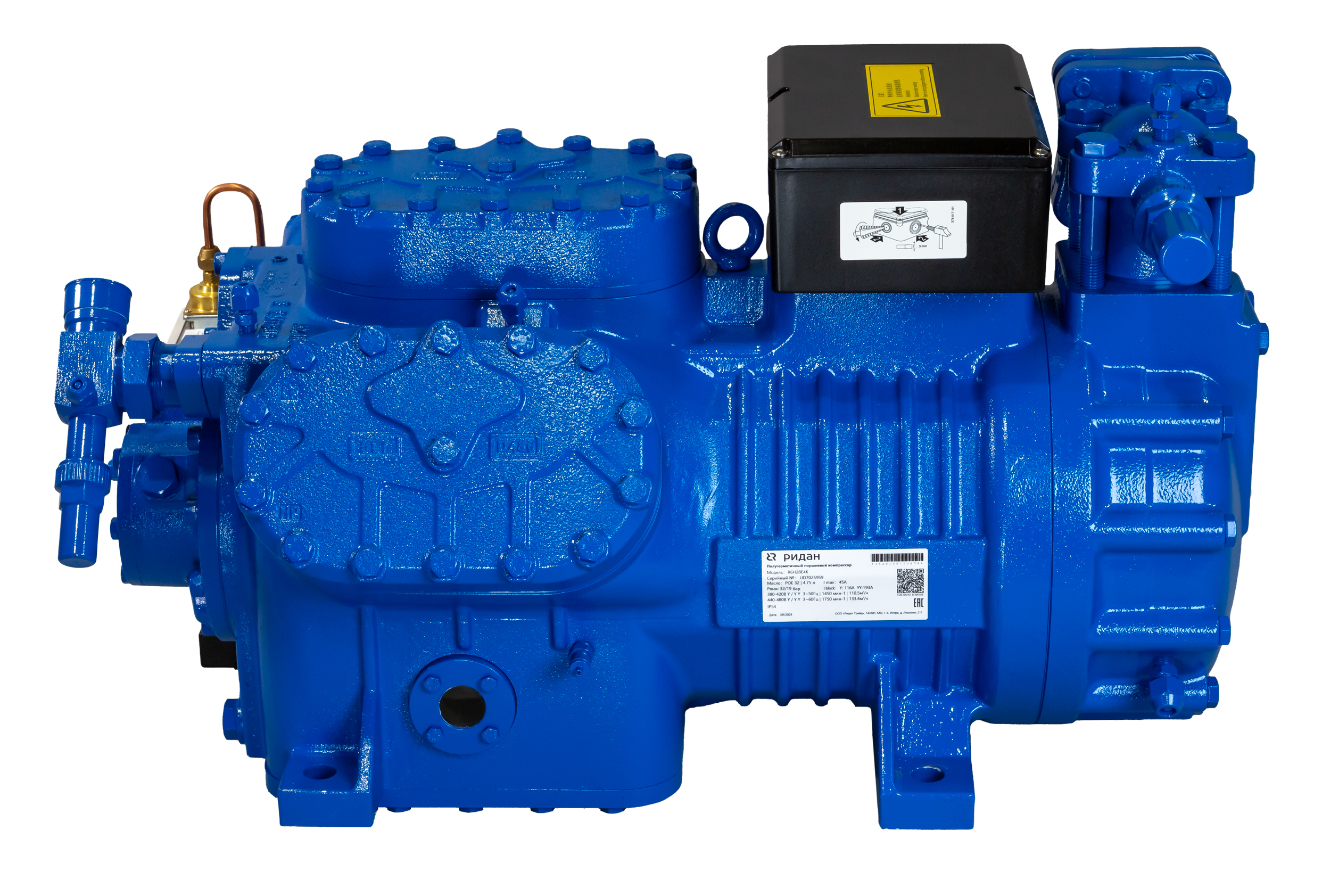 Ридан 171R2633 — Полугерметичный поршневой компрессор R6F45E4K