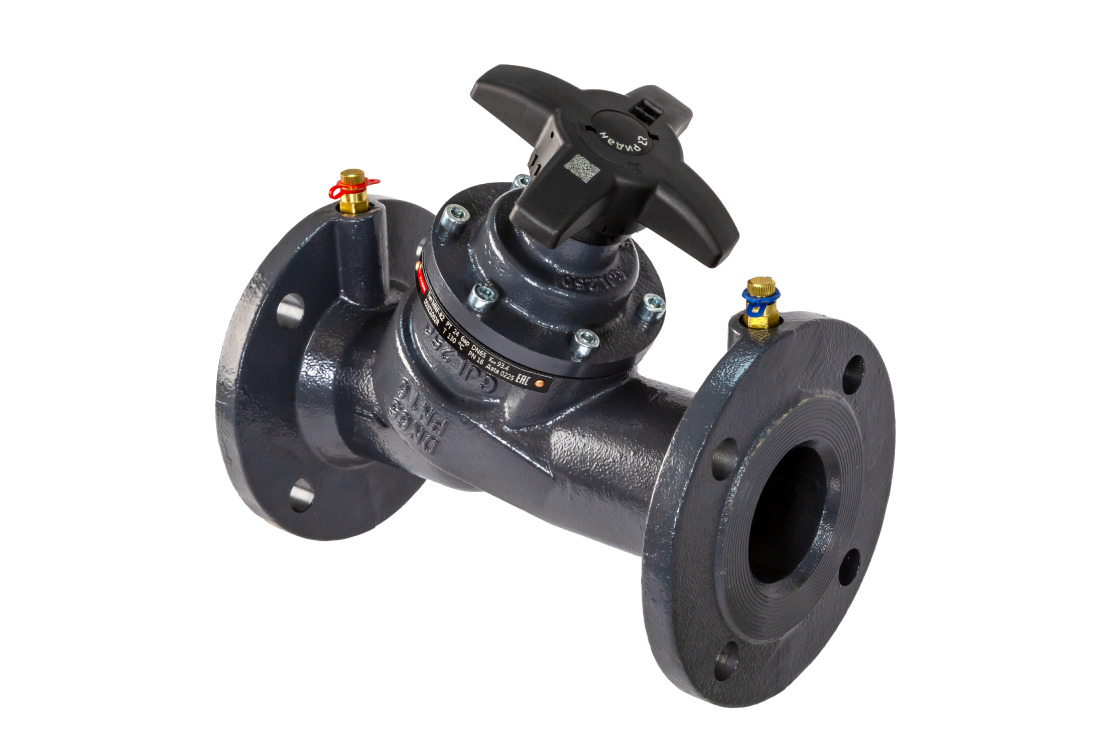 Ридан 003Z1096R — Ручной балансировочный клапан MNF-R2 DN40, фланцевый, PN25, Tmax 150 °C