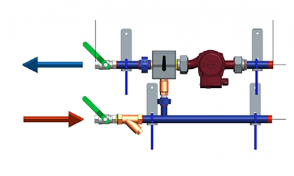 Ридан 150U3621 — Узлы теплоснабжения без термоманометров АУУ-T-25-5,7-6,3