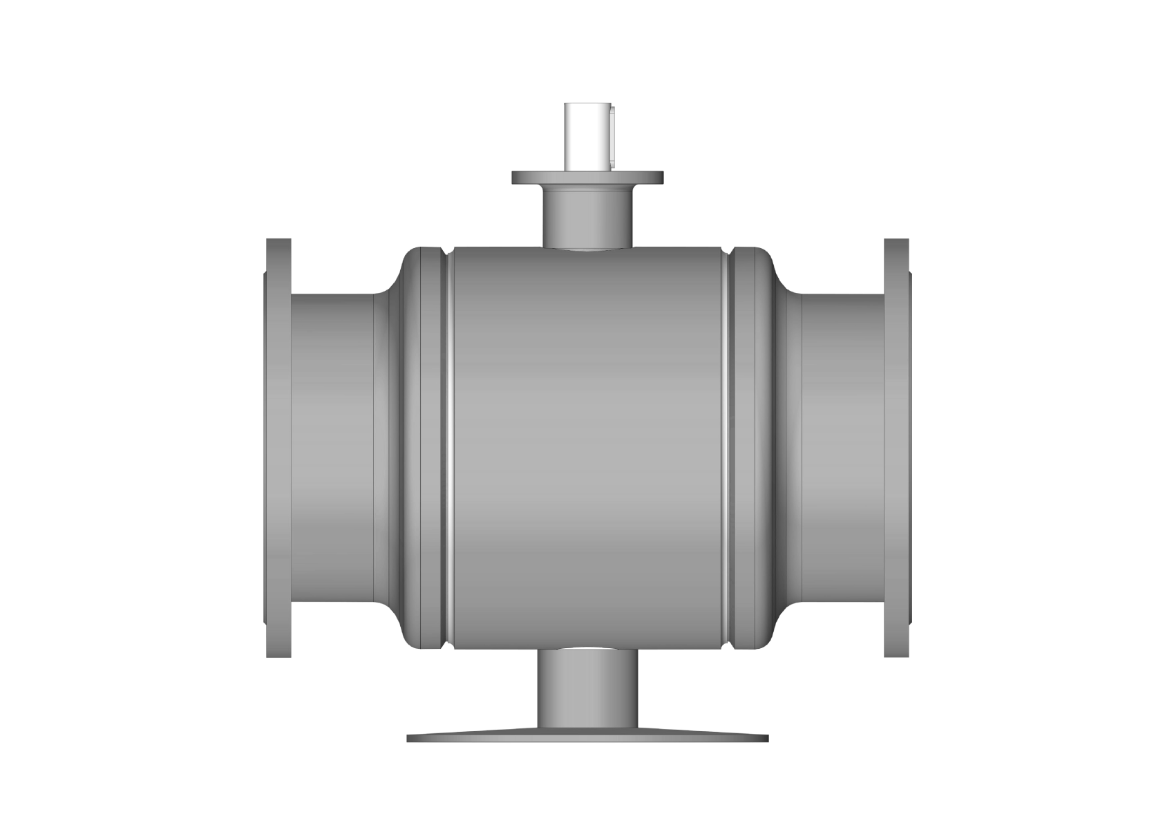 Ридан RJIP Premium 065N0272GR — Кран шаровой FF DN350 PN16 GF (фланцевый, под привод, стандартный проход)