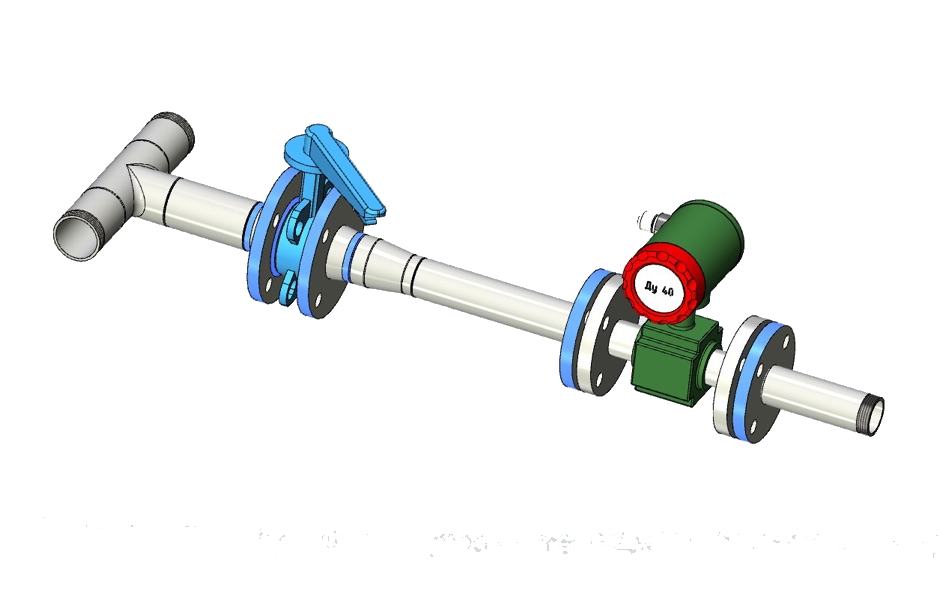 Ридан FM080C100 — Узел проверки расхода огнетушащего вещества Ду100 с ВСХН Ду80