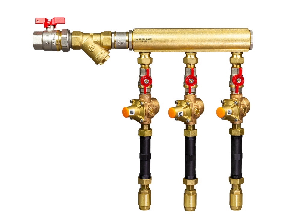 Узлы распределительные этажные для систем водоснабжения WDU.3R Ридан