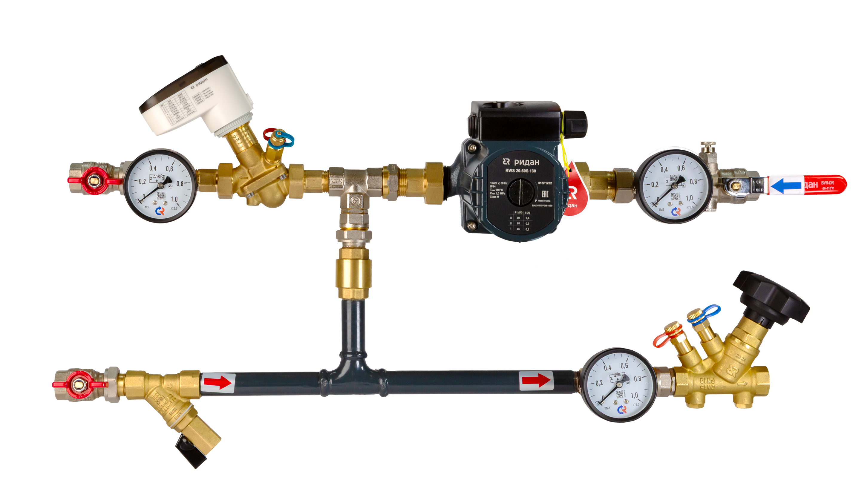 Ридан 122W0127HR — Узел теплоснабжения АУУ-AQF-989-80-80-C-S правый, 0-10В H